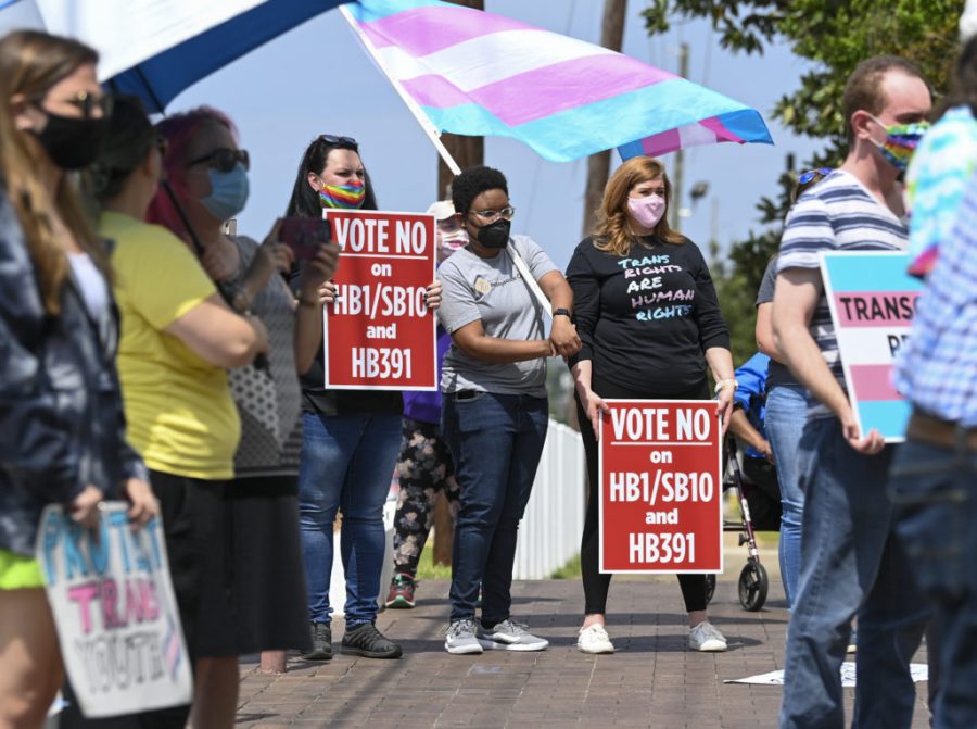 Transgender Rights Advocates Rally Against Alabama Legislation